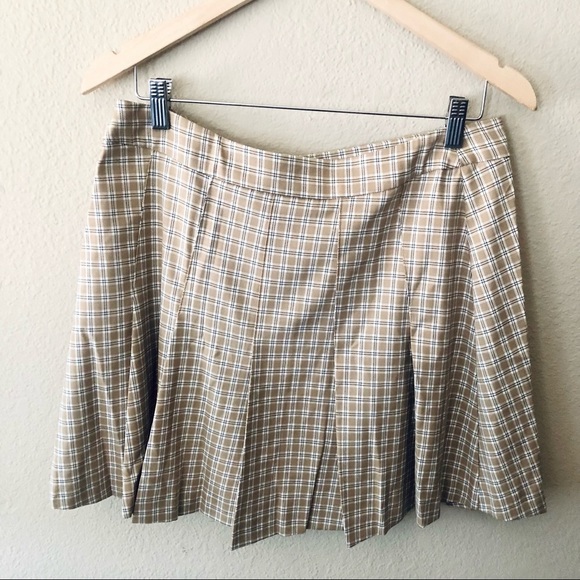 Mango Milu Pleated Plaid Skirt - Picture 7 of 8